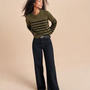 LA LIGNE MINI MARIN Olive and Black Stripe XS